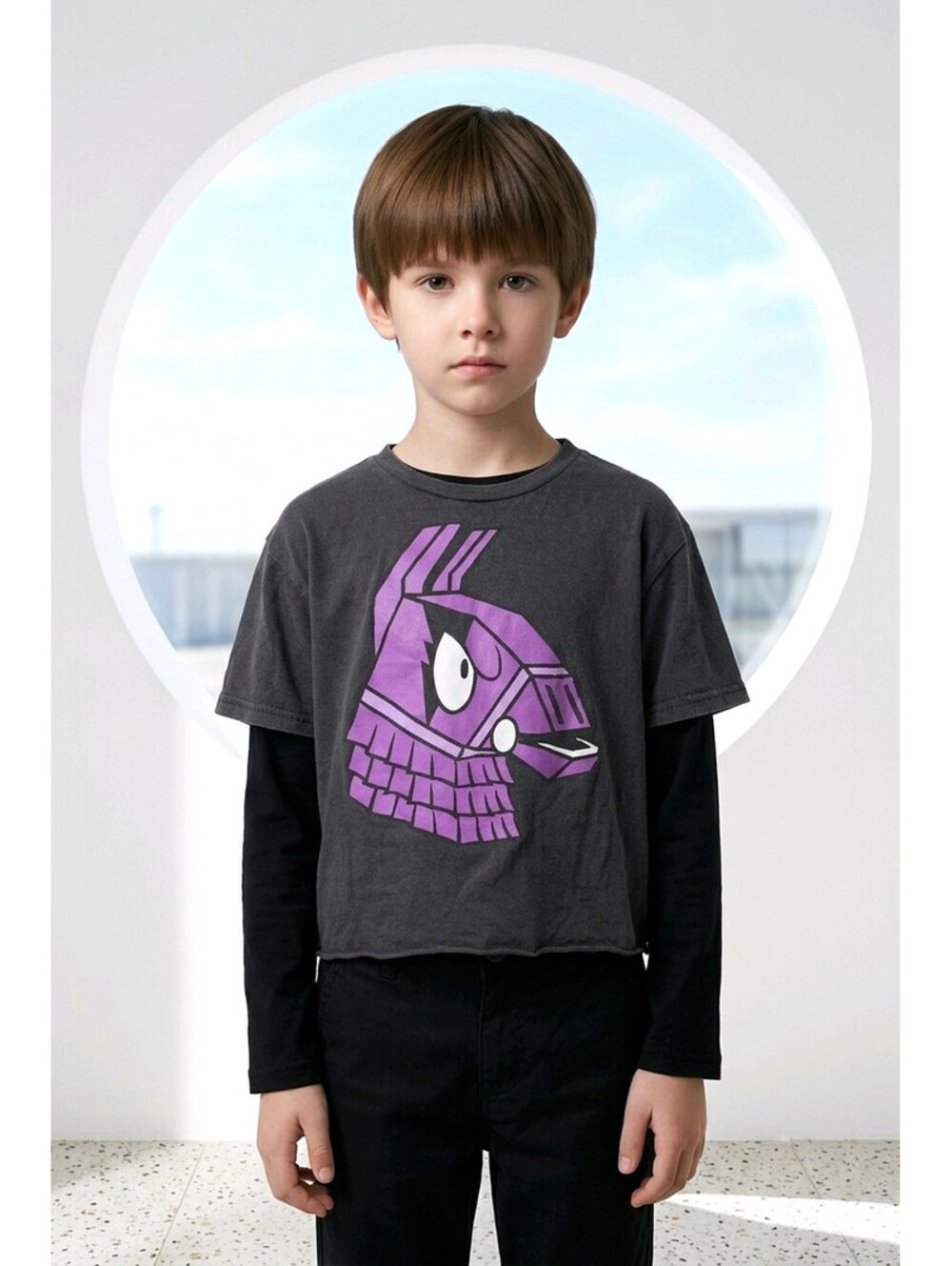 Fortnite Kids Loot Llama Graphic T-Shirt sz Medium